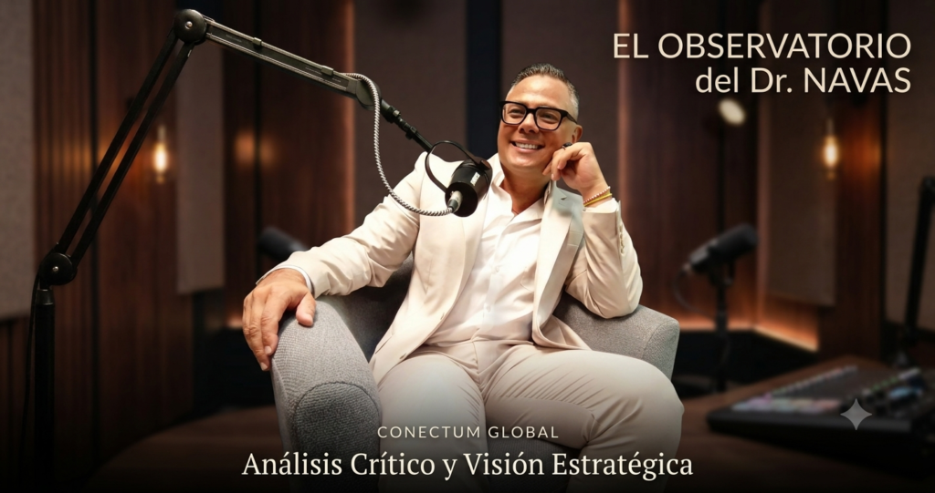 Dr. H.C. Cristian Navas F. liderando la estrategia digital y liderazgo en El Observatorio